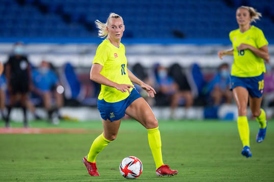 Stina Blackstenius of Sweden  in the women’s football