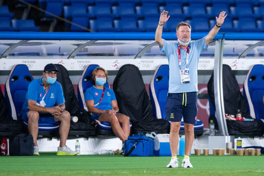 Peter Gerhardsson, head coach of Sweden, in the women’s