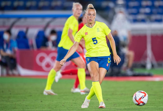 Hanna Bennison of Sweden in the women’s football final