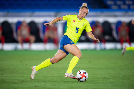 Hanna Bennison of Sweden in the women’s football final