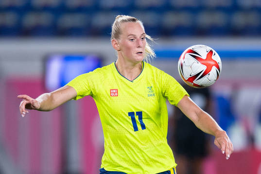 Stina Blackstenius of Sweden in the women’s football final