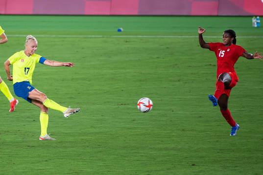 Caroline Seger of Sweden in the women’s football final