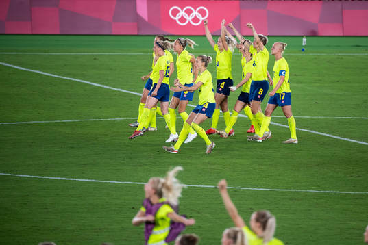 in the women’s football final