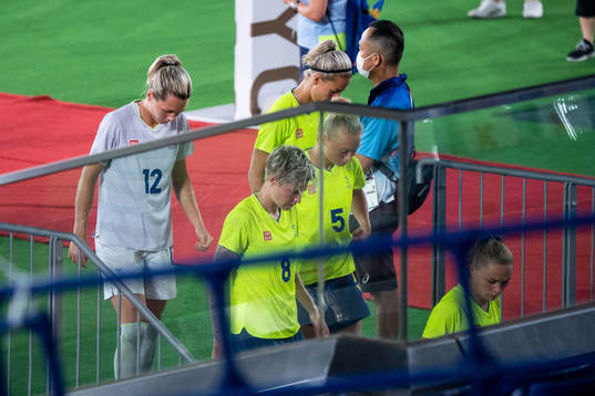 Jennifer Falk, Lina Hurtig and Hanna Bennison of Sweden