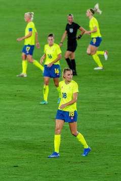 Fridolina Rolfö of Sweden in the women’s football final