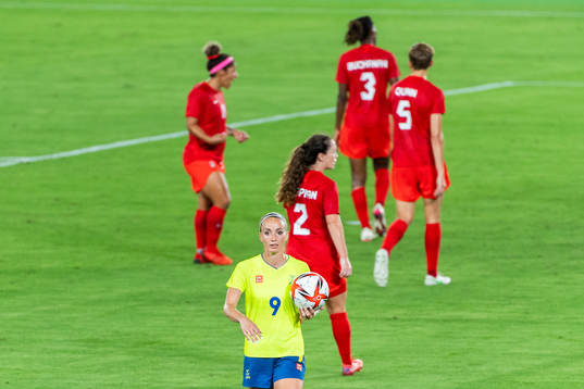 Kosovare Asllani of Sweden in the women’s football final