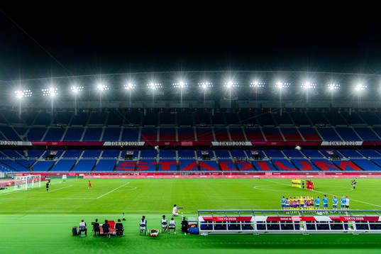 Penalty kick competition in the women’s football final