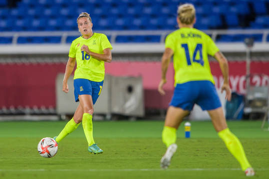 Filippa Angeldahl of Sweden in the women’s football final