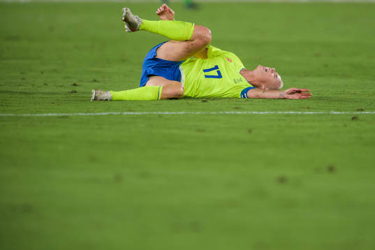 Caroline Seger of Sweden is in pain in the women’s