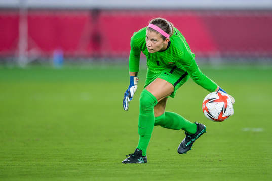 goalkeeper Stephanie Labbe of Canada in the women’s