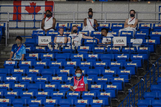 Megan Rapinoe of USA in the stands