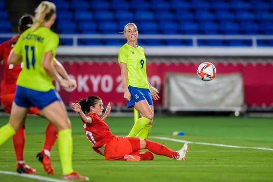 Kosovare Asllani of Sweden in the women’s football final