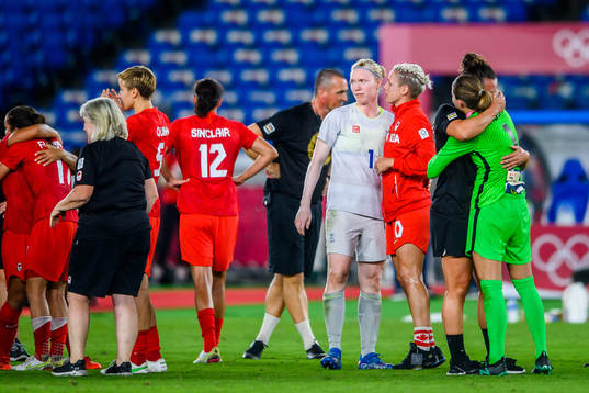 Hedvig Lindahl of Sweden looks dejected