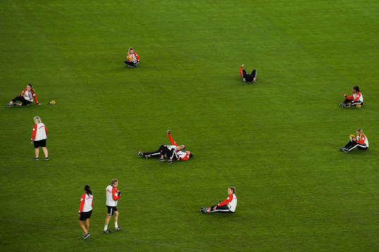 Players of Canada celebrate