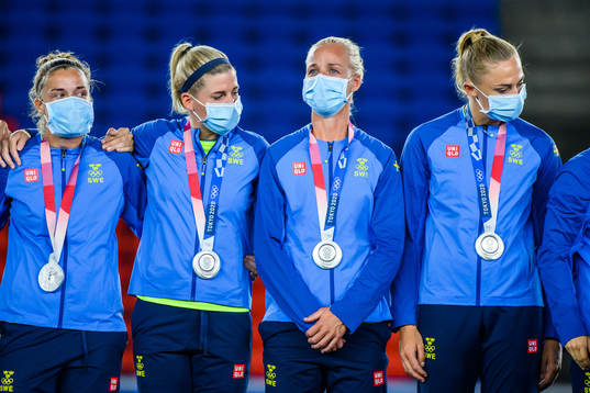 Filippa Angeldahl, Olivia Schough, Caroline Seger and