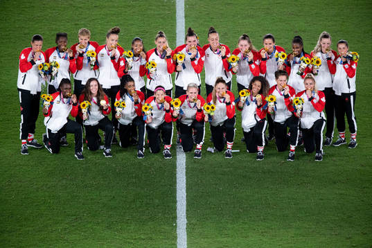 Players of Canada celebrates