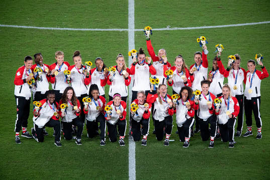 Players of Canada celebrates