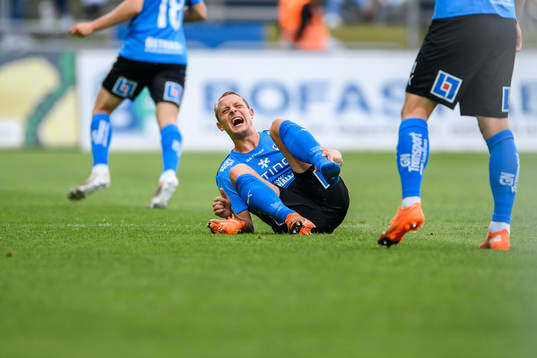 Halmstads Joel Allansson har ont