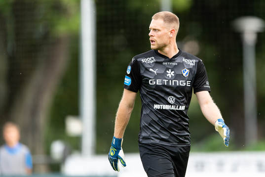 Halmstads målvakt Malkolm Nilsson Säfqvist