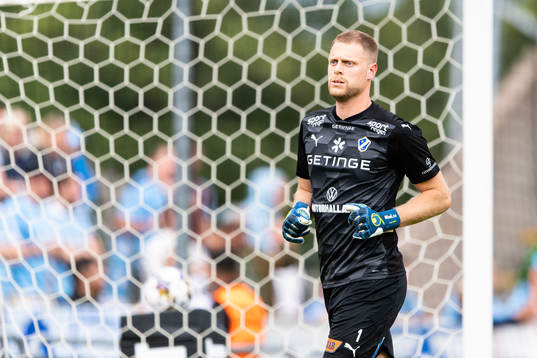 Halmstads målvakt Malkolm Nilsson Säfqvist