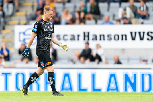 Halmstads målvakt Malkolm Nilsson Säfqvist