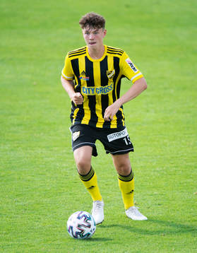 IFK Hässleholms Max Nilsson i matchen i div. 2 Södra