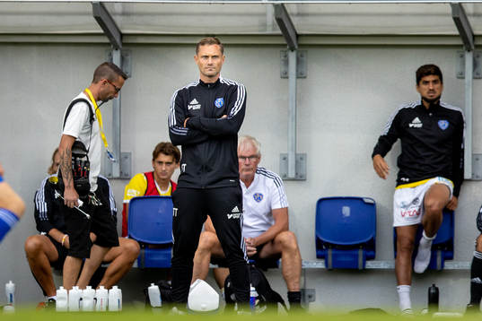 Falkenbergs tränare Tobias Tuvesson