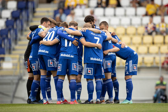 Sundsvall innan fotbollsmatchen i Superettan mellan