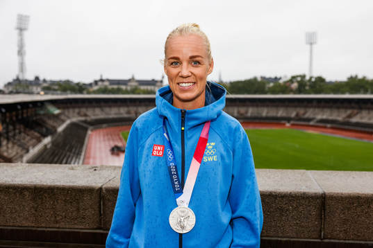 Caroline Seger of Sweden at a press meet