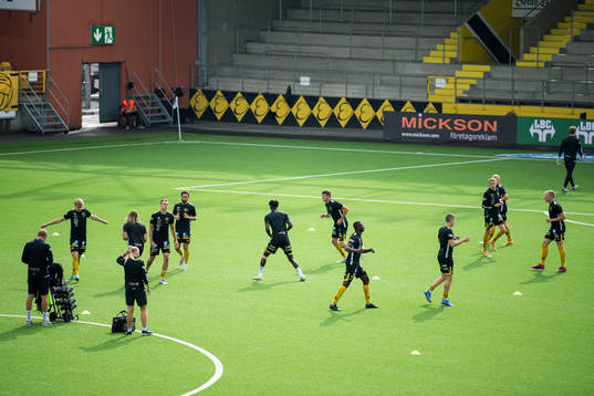 Elfsborgs spelare värmer upp