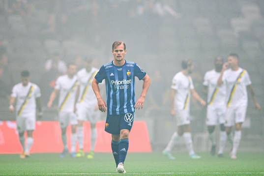Djurgårdens Hampus Finndell deppar