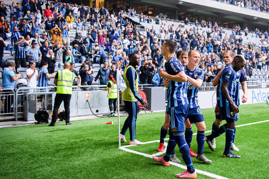 Djurgårdens Haris Radetinac jublar
