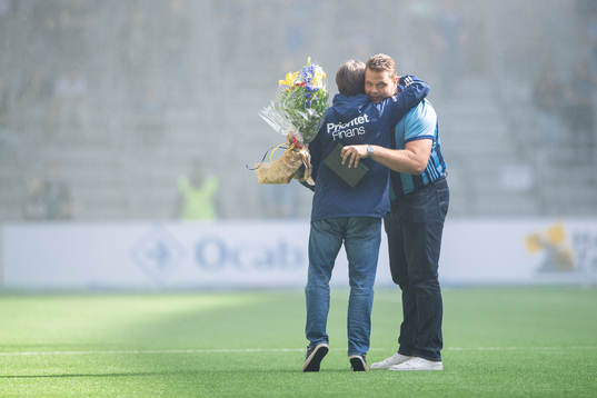Daniel Ståhl och Bosse Andersson i halvtid
