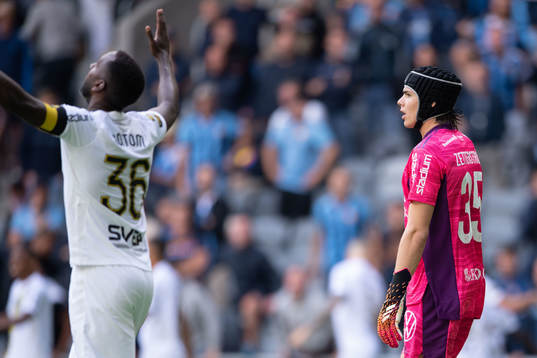 Djurgårdens målvakt Jacob Widell Zetterström deppar
