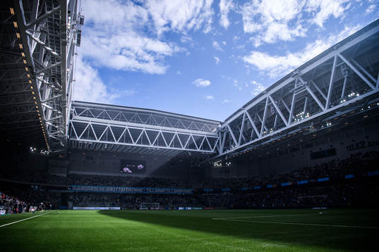 Vy över Tele2 Arena
