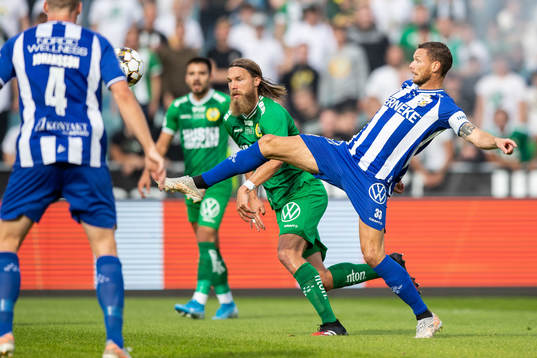 IFK Göteborgs Marcus Berg och Hammarbys Bjørn Paulsen
