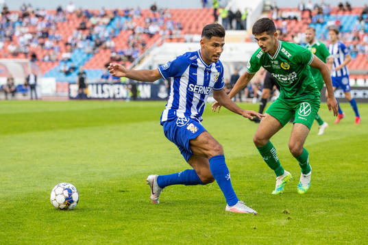 IFK Göteborgs Hosam Aiesh och Hammarbys Aimar Sher