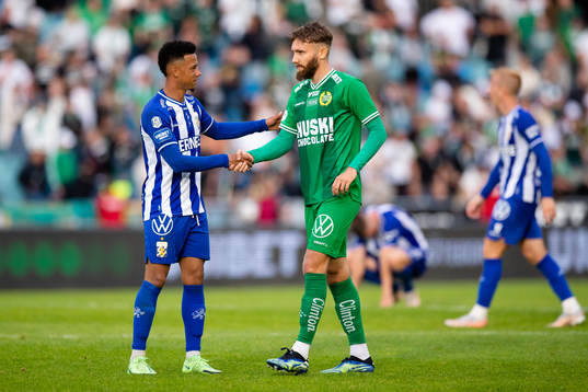 IFK Göteborgs Tobias Sana och Hammarbys Simon Sandberg
