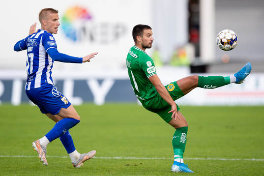 IFK Göteborgs Oscar Wendt och Hammarbys Vladimir Rodic