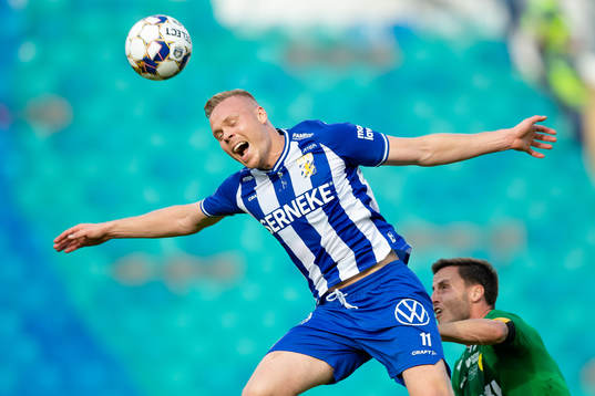 IFK Göteborgs Kolbeinn Sigthorsson och Hammarbys Jeppe