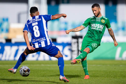 IFK Göteborgs Hosam Aiesh och Hammarbys Mohanad Jeahze