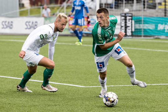 Jönköpings Sebastian Crona och Brages Leonard Pllana