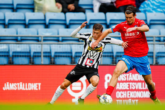 Landskronas Kevin Jensen och Helsingborgs Wilhelm Loeper