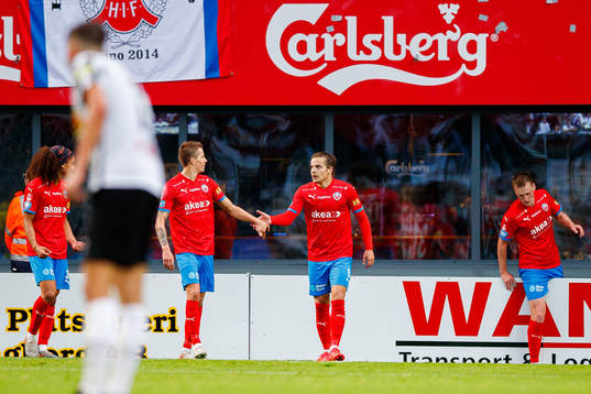 Helsingborgs Rasmus Karjalainen och Brandur Hendriksson