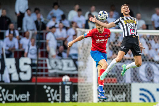 Helsingborgs Casper Widell och Landskronas Erik Pärsson
