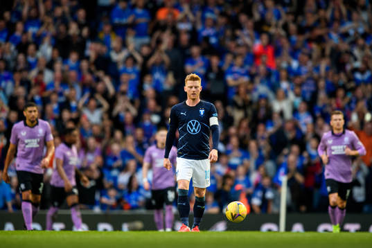 Anders Christiansen of Malmö FF looks dejected