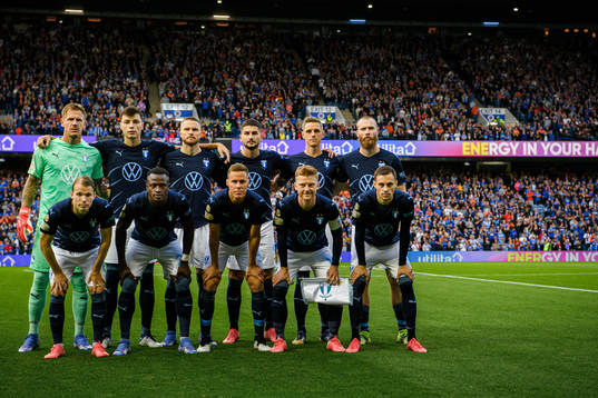 The starting eleven of of Malmö FF ahead the UEFA