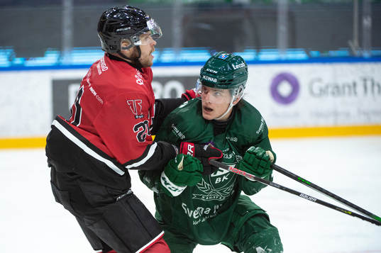 Örebros Miikka Salomäki och Färjestads Joel Nyström