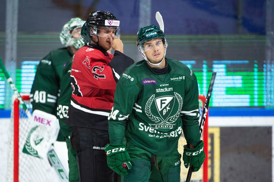 Färjestads Mikael Lindqvist och Örebros Oliver Eklind
