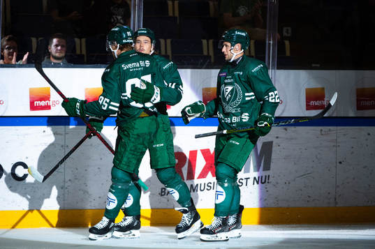 Färjestads Joakim Nygård, Jacob De La Rose och Per